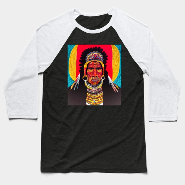 Indian chief. Baseball T-Shirt by RulizGi